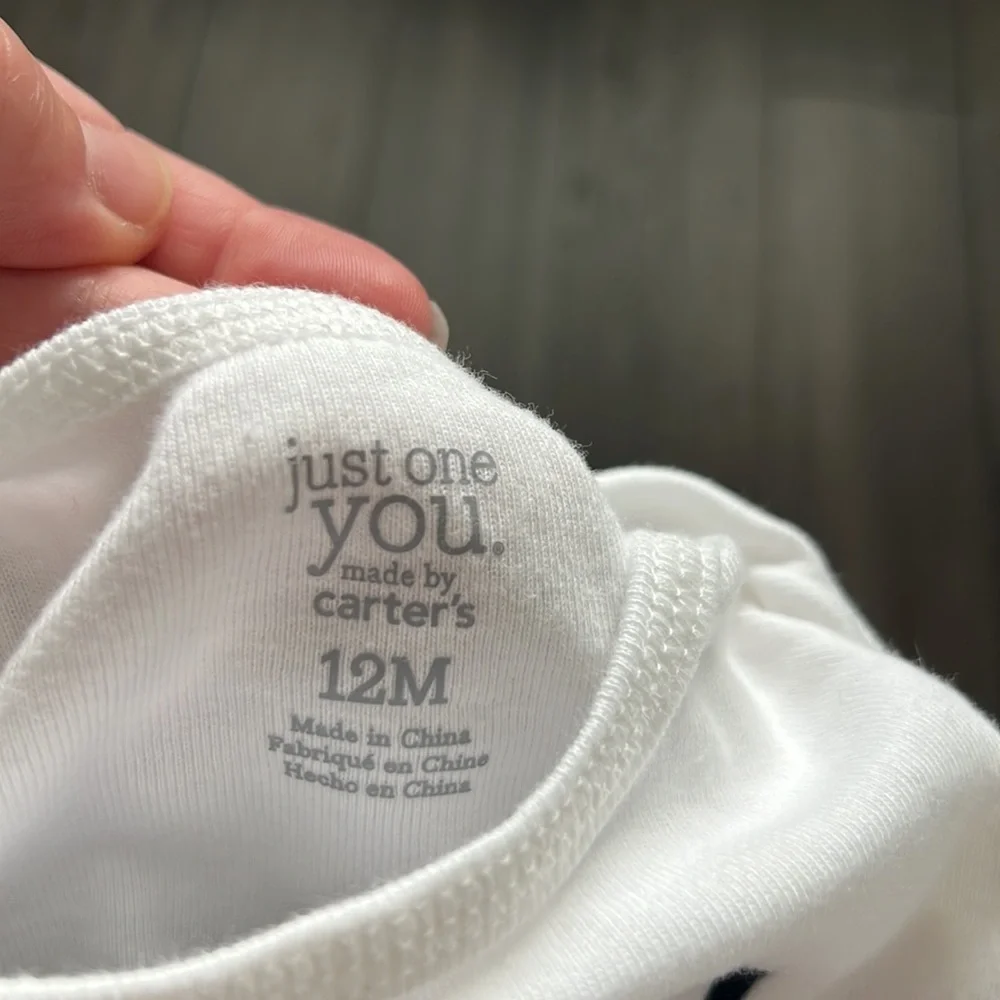 Baby boy Carter’s long sleeve Valentines onesie with matching pants